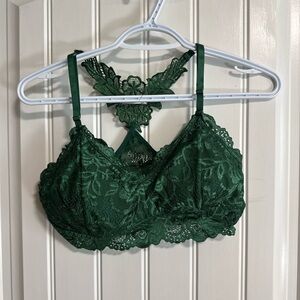 Elegant Green Lace Bralette